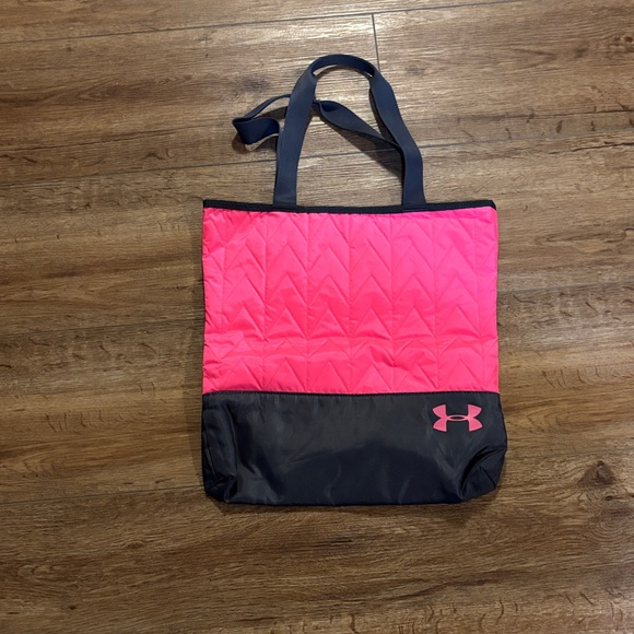 Under Armour Handbags - Under Armour Neon Pink and Dark Gray Tote